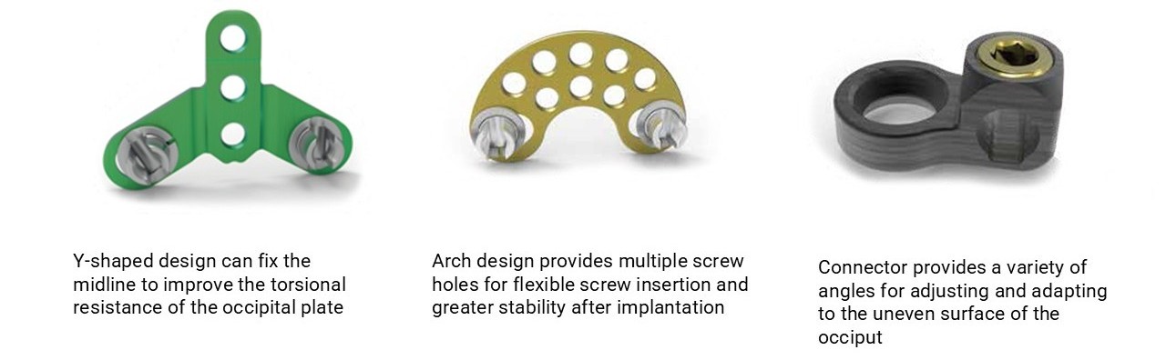 Occipital plate screws - OCT System Components