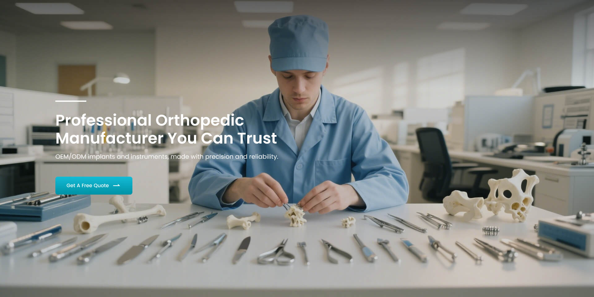 Professional orthopedic implant manufacturer