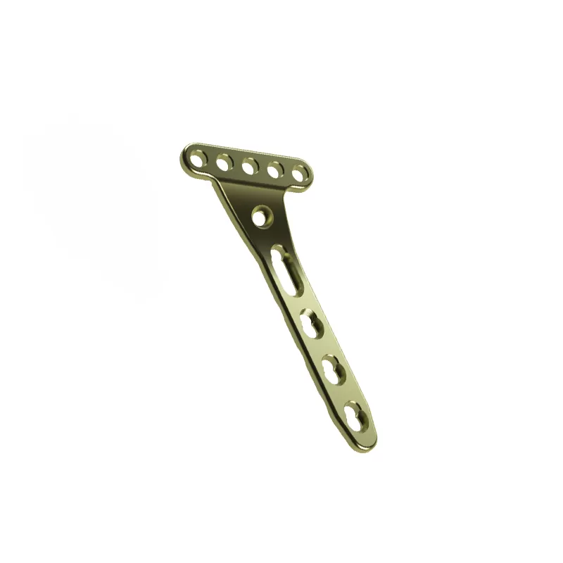 Distal radius oblique T-locking plate