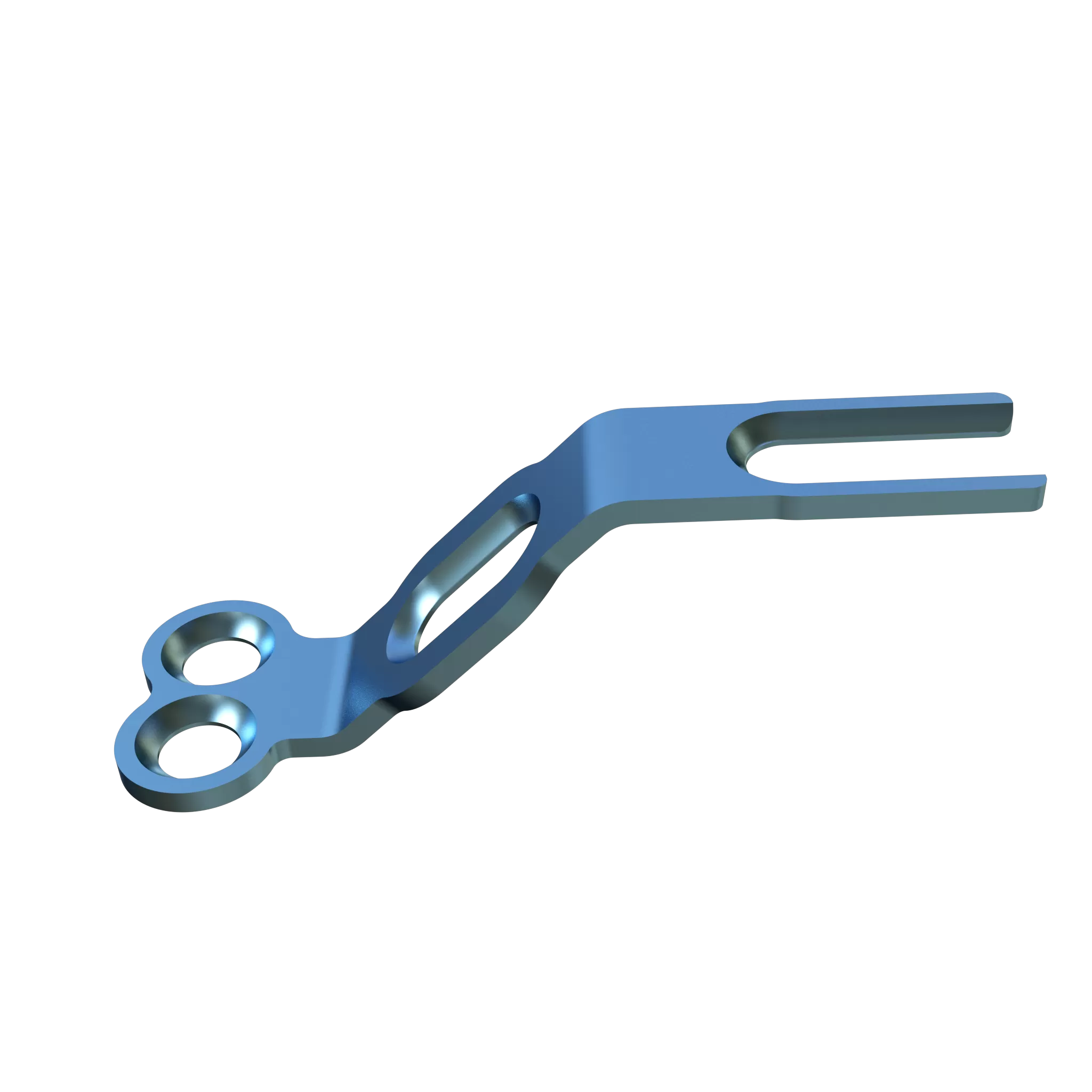 Bone graft titanium plate- III (Double Bend)