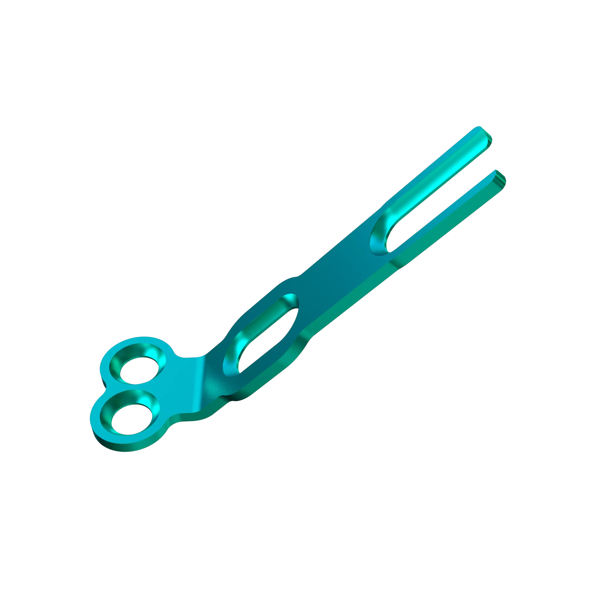 Bone graft titanium plate- IV (Single Bend)