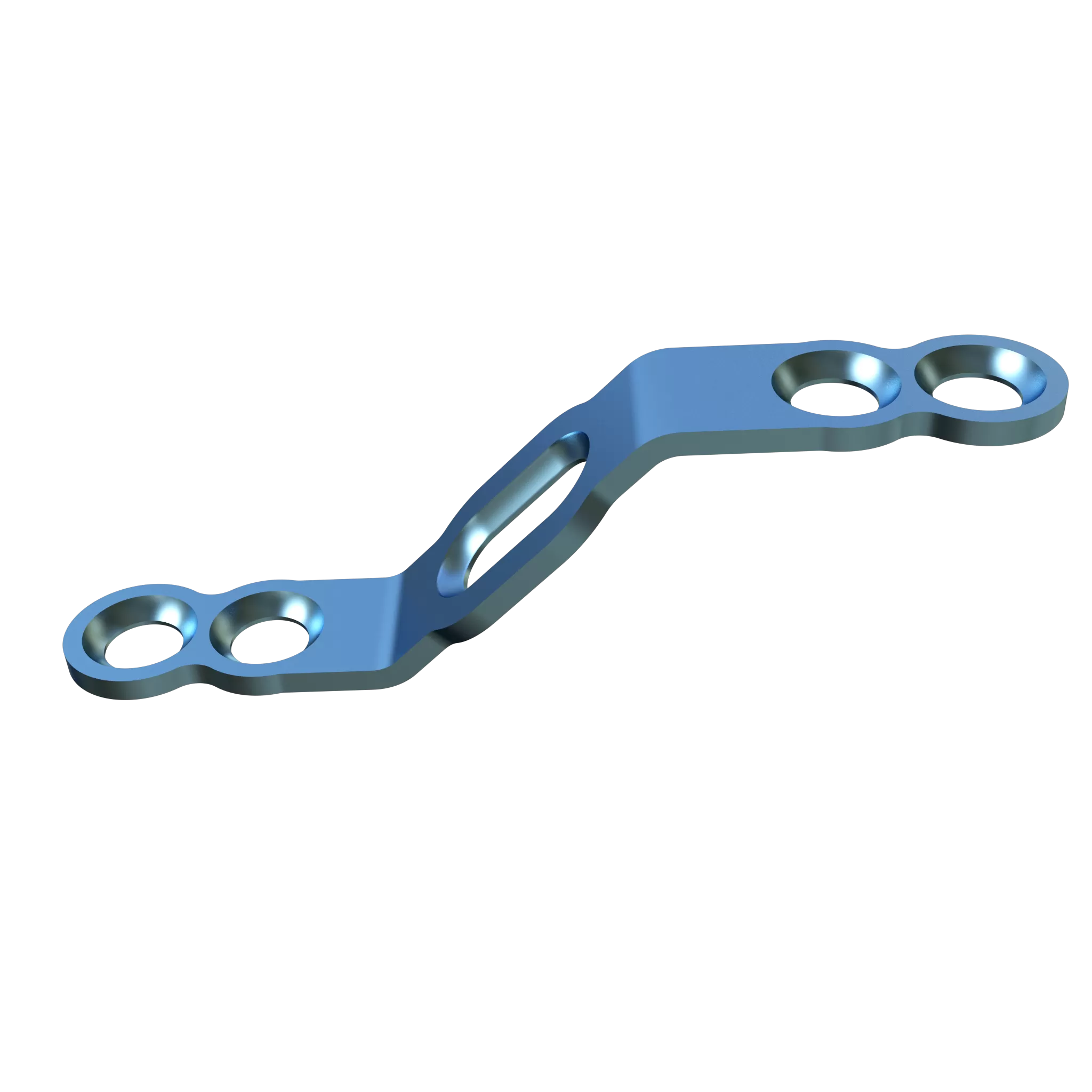 Bone graft titanium plate- V (Double Bend)