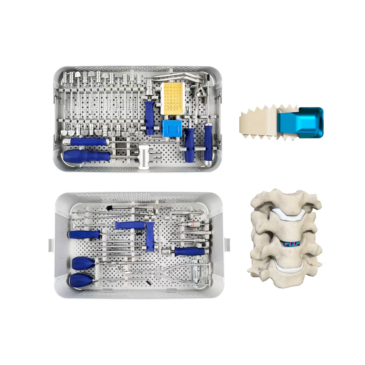 Zero Profile Interbody Fusion Cage Instrument Set( 4 Screws)