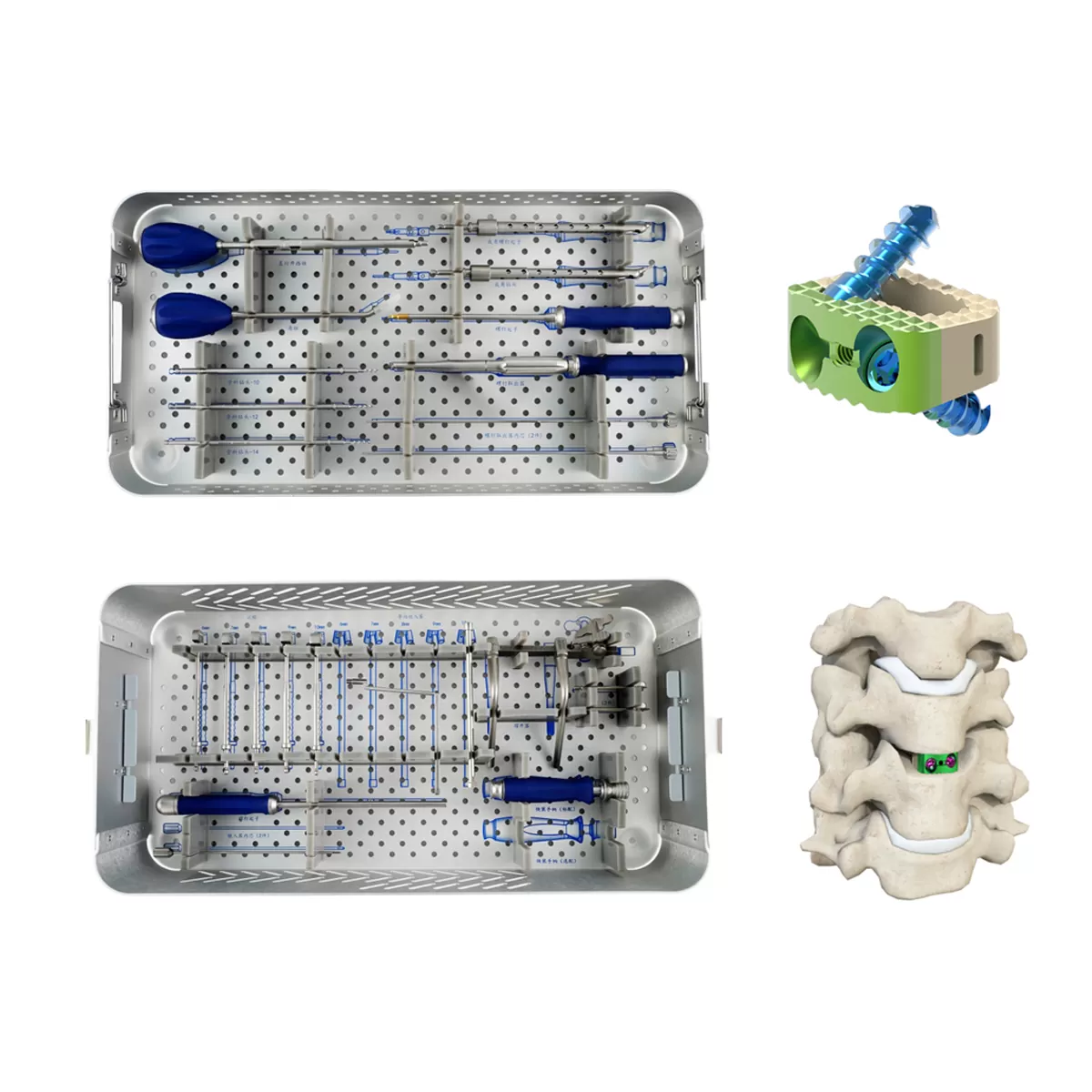 Zero Profile Interbody Fusion Cage Instrument Set( 2 Screws)