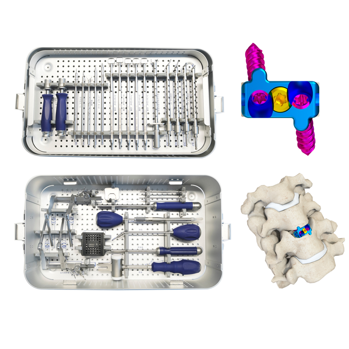 Zero Profile Interbody Fusion Cage Instrument Set( 2 Screws)