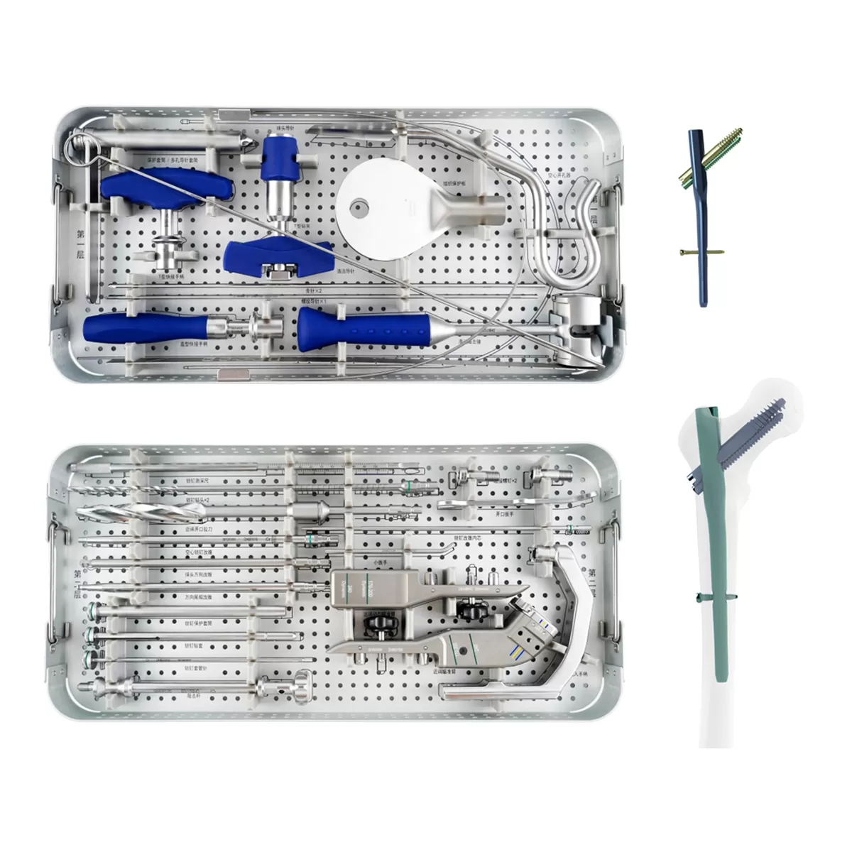 Proximal Femoral Intramedullary Nail -TYPE II (SHORT) Instrument Set