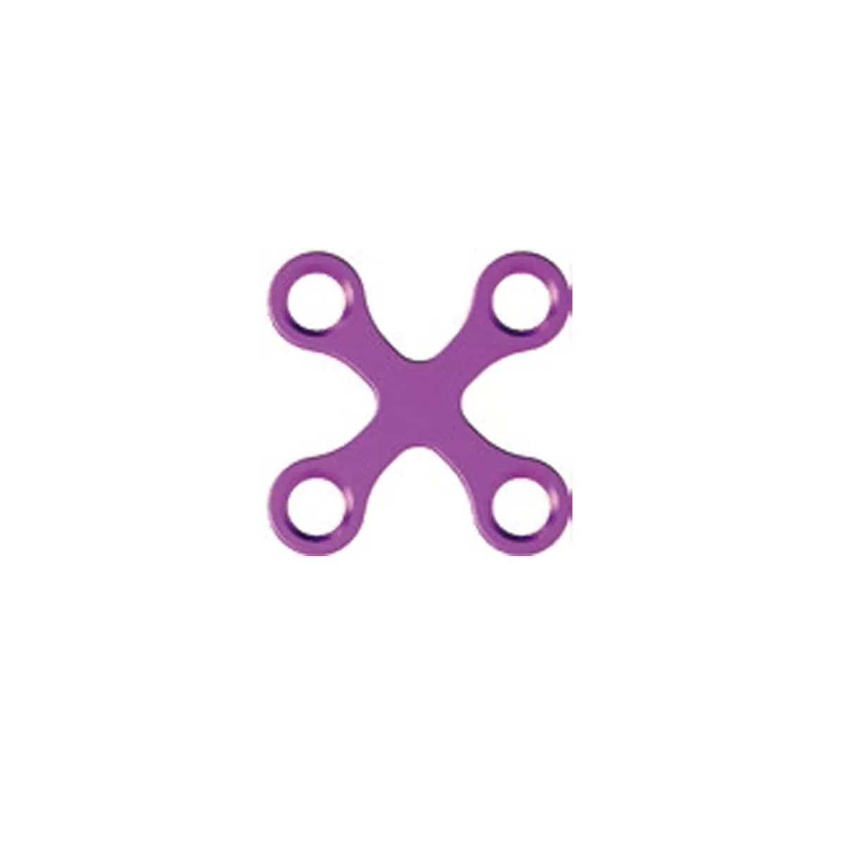 X-Plate, 4 holes - Low Profile