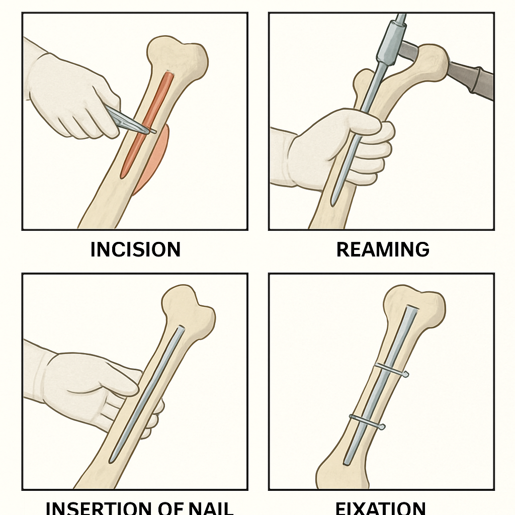 How Intramedullary Nailing is Performed