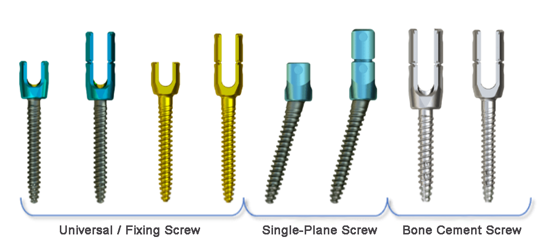 Types of Pedicle Screws