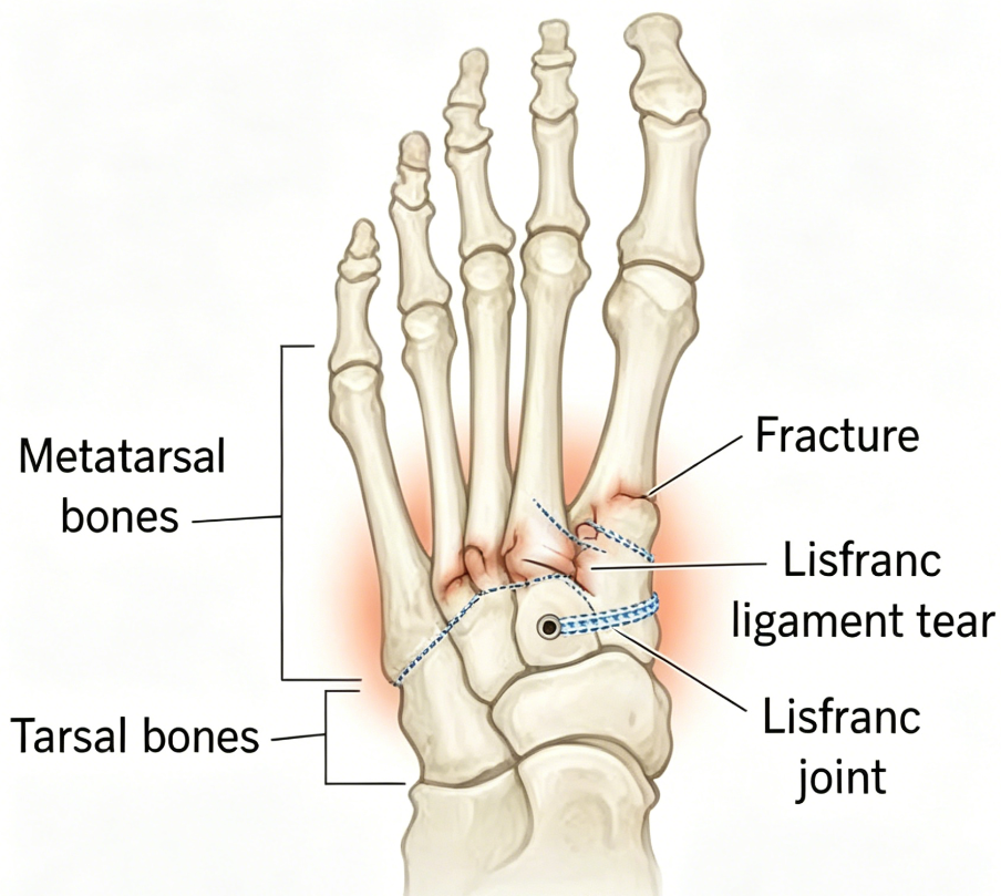 Application of Suture Button with Fixed Loop in Lisfranc Injuries