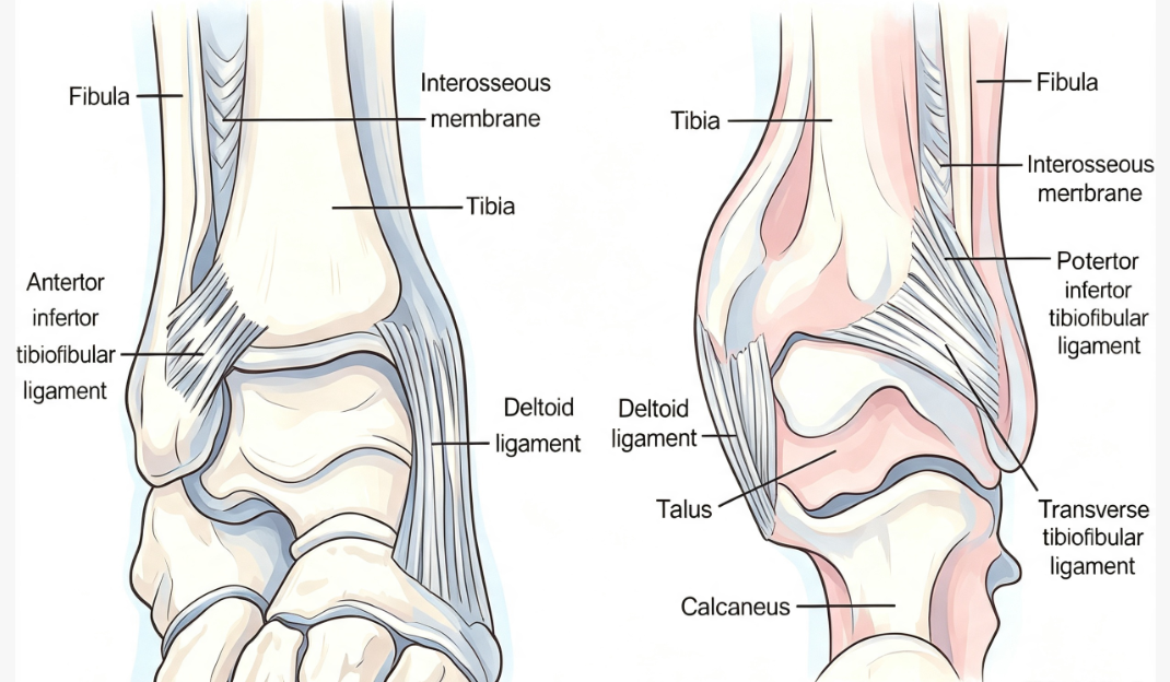 Distal tibia and tibial plafond anatomy in Pilon fracture